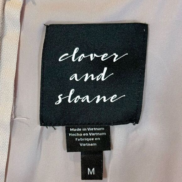 Clover & Sloane Pale Pink Spaghetti Strap Mini Dress Women’s Medium - Picture 4 of 9